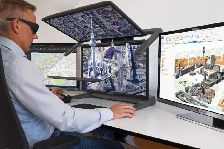 3D PluraView Monitor – von Esri ArcGIS Pro für die 3D-Stereo-Visualisierung zertifiziert Bild: 3D PluraView Monitor – von Esri ArcGIS Pro für die 3D-Stereo-Visualisierung zertifiziert