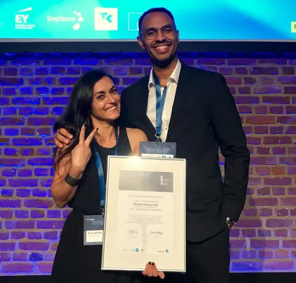 Gemeinsame Prämierte: matching box und PHD erfolgreich beim Personalwirtschaftspreis Bild: Gemeinsame Prämierte: matching box und PHD erfolgreich beim Personalwirtschaftspreis