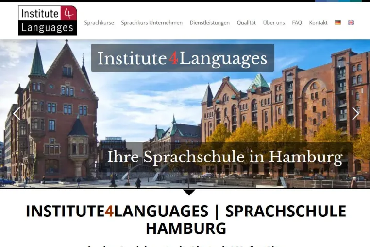 Bild: Relaunch der Webseite der Sprachschule Institute 4 Languages in Hamburg - für alle Fälle optimiert