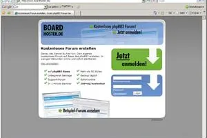 Bild: Mit boardhoster.de zum eigenen phpBB3-Forum