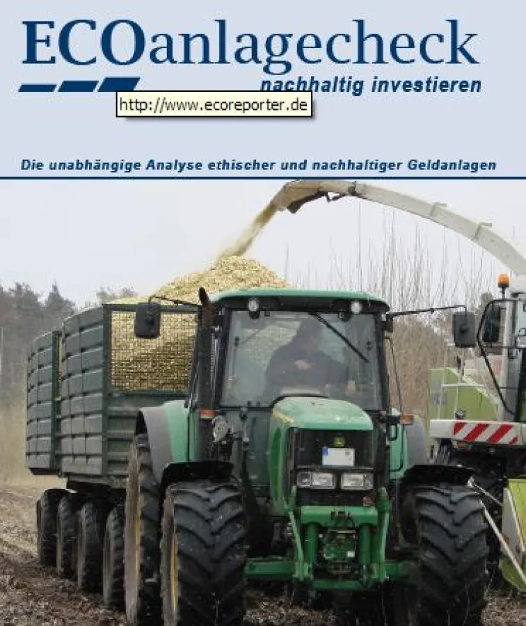 Kurzumtriebsplantagen -Fonds mit positiven ECOanlagecheck