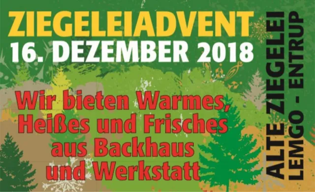 Bild: Adventsmarkt am 16.12 in der alten Ziegelei Lemgo-Entrup