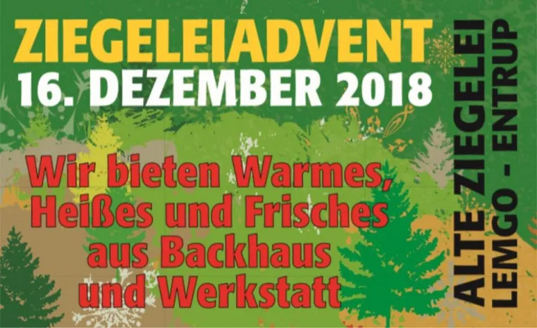 Bild: Adventsmarkt am 16.12 in der alten Ziegelei Lemgo-Entrup