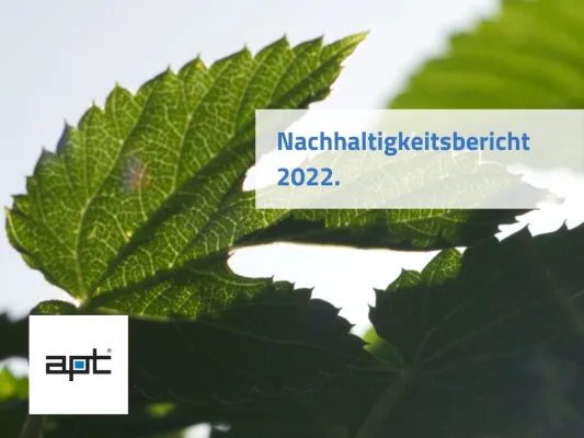 Klimaverantwortung in der Aluminiumverarbeitung: apt Gruppe veröffentlicht Nachhaltigkeitsbericht 2022 Bild: Klimaverantwortung in der Aluminiumverarbeitung: apt Gruppe veröffentlicht Nachhaltigkeitsbericht 2022