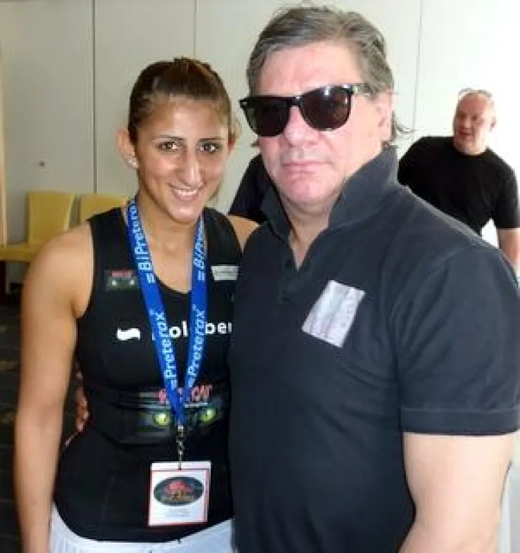 Rola El-Halabi mit Schauspieler Claude-Oliver Rudolph