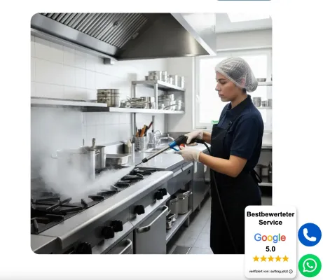 Bild: Brandschutz in der Gastroküche: Fachbetrieb für Gastronomiereinigung in Hanau nach VDI 2052