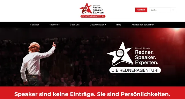 Bild: Website-Relaunch: Speaker-Suche mit Heinrich Kürzeder leicht gemacht