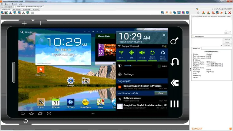 Bild: Bomgar erweitert Remote Support für Android-Smartphones und -Tablets der Marken HTC und Dell