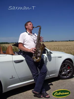 Bild: Saxman-T mit Live-Musik bei Cabriotouren