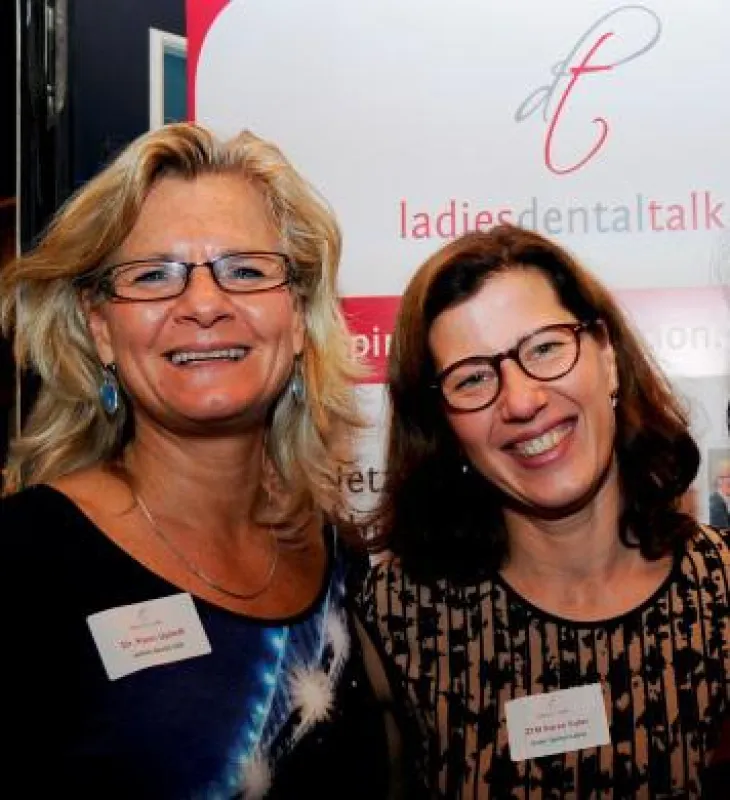 Die Gastgeberinnen des Abends: EU-Unternehmensbotschafterin Dr. Karin Uphoff und Zahntechnikermeiste