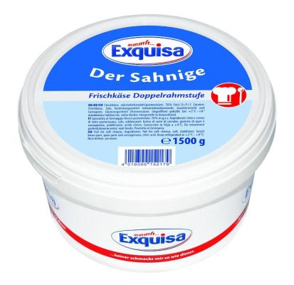 Optimierte Menge für Großverbraucher: Exquisa Frischkäse jetzt neu in der  1,5 kg-Großpackung - openPR