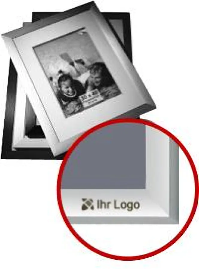 Bilderrahmen mit eigenem Logo