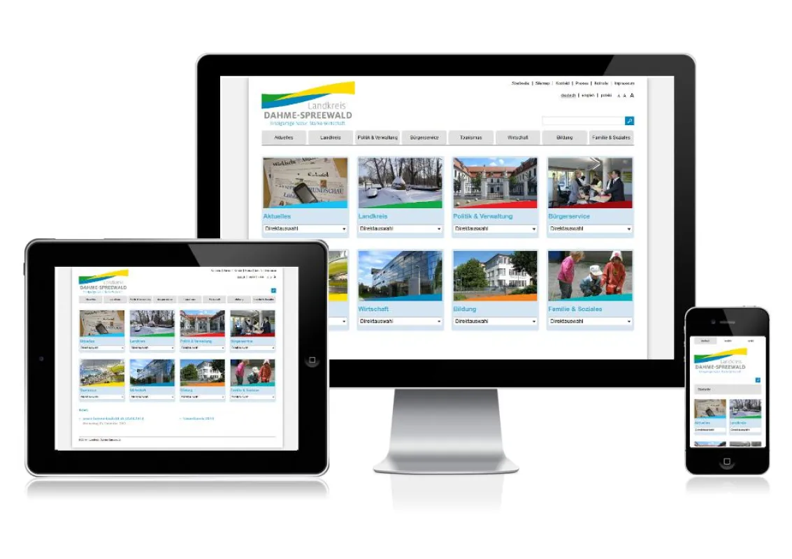 Interaktiv und flexibel - Website Landkreis Dahme-Spreewald