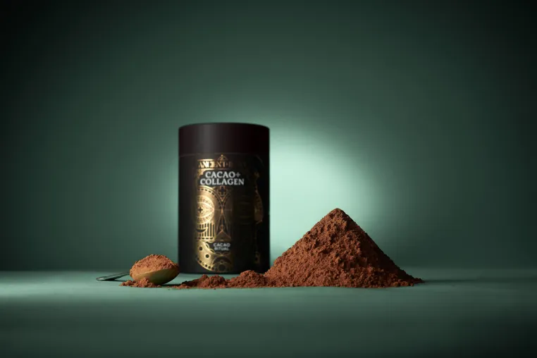 Bild: ANCIENT + BRAVE Kakao + Kollagen – Schokolade für die Seele mit 2000 mg Kollagen für schönere Haut
