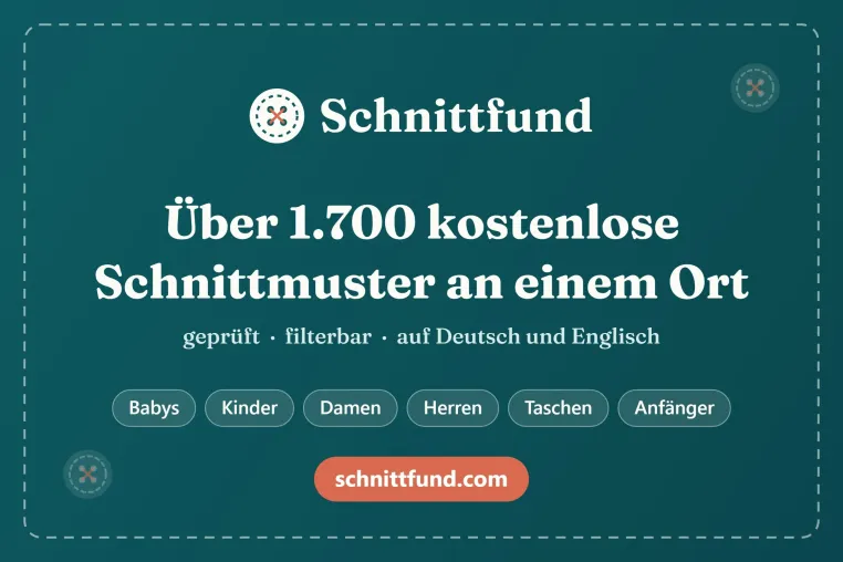 Schnittfund: Über 1.700 kostenlose Schnittmuster an einem Ort – geprüft, filterbar, auf Deutsch Bild: Schnittfund: Über 1.700 kostenlose Schnittmuster an einem Ort – geprüft, filterbar, auf Deutsch