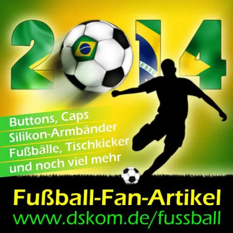 Werbeartikel zur Fussball-WM 2014 Bild: Werbeartikel zur Fussball-WM 2014