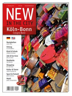 Die neue NEW IN THE CITY Köln-Bonn 2012 Ausgabe ist da Bild: Die neue NEW IN THE CITY Köln-Bonn 2012 Ausgabe ist da