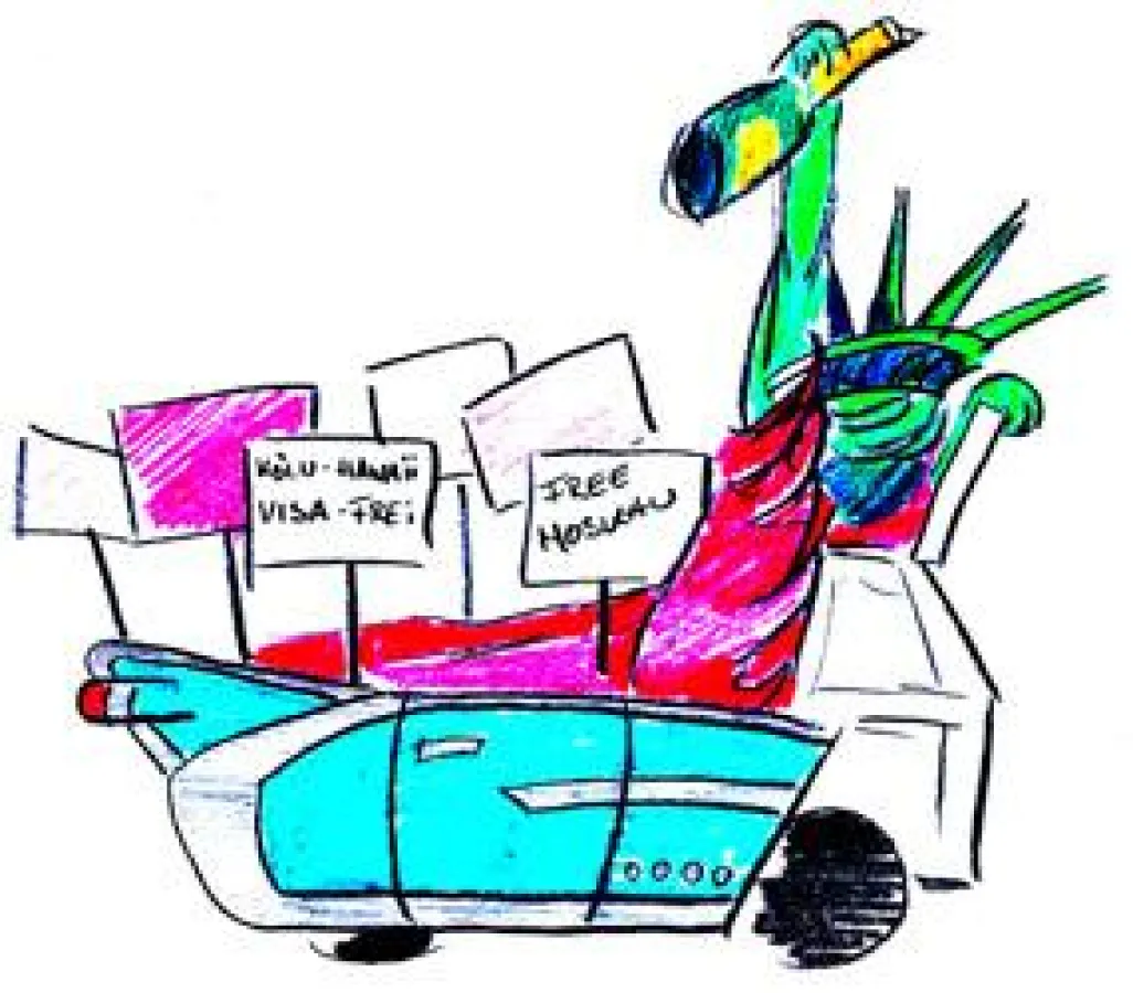 Scribble zum Kölner CSD Paradewagen Liberty Cruiser