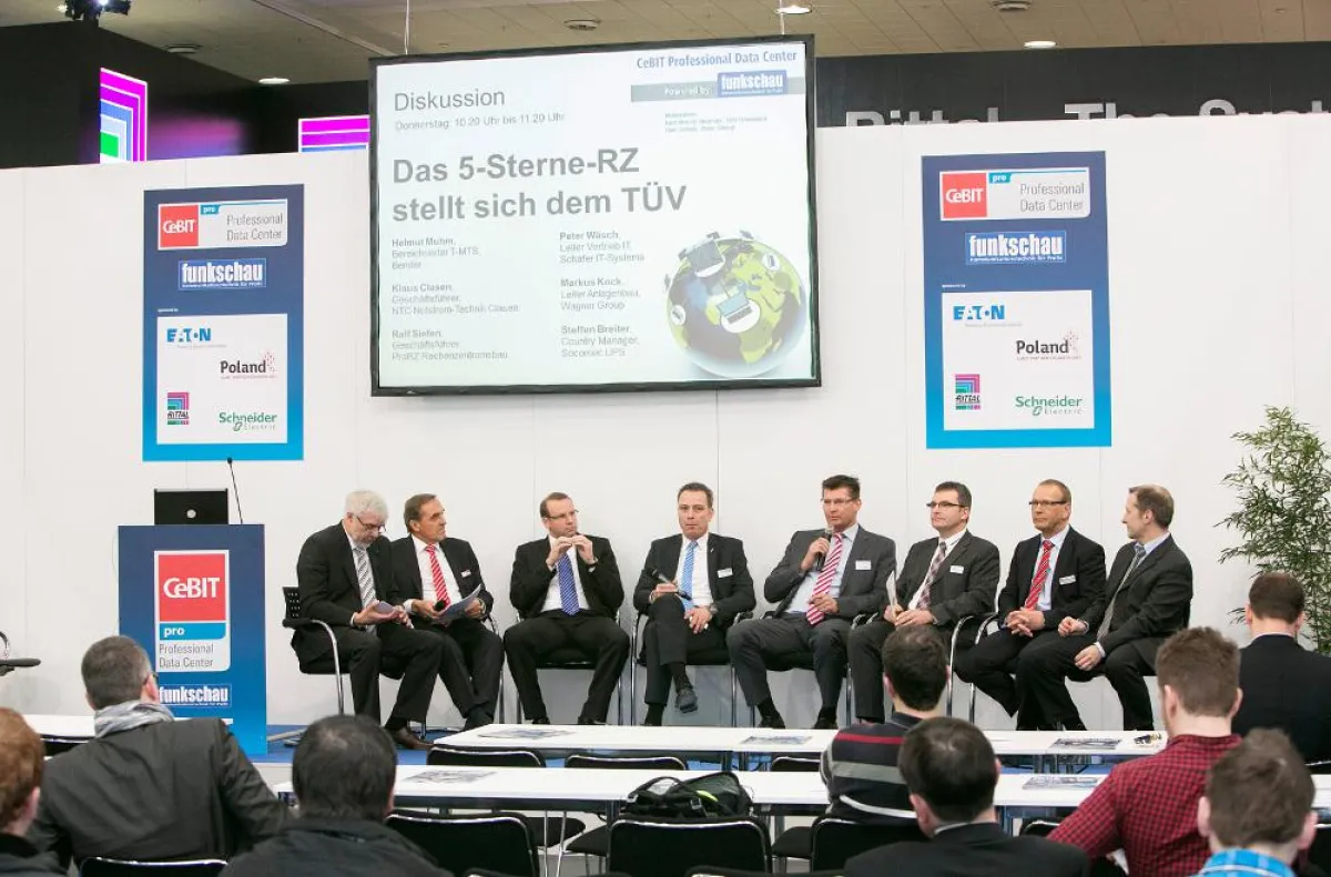 Die Podiumsdiskussion des „5-Sterne-Rechenzentrums“ mit Markus Kock