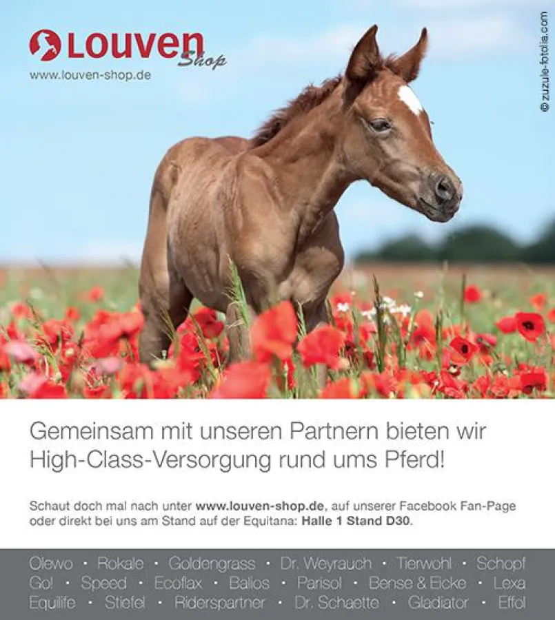 Auch in diesem Jahr präsentiert sich Futtermittel Louven e.K. auf der Weltmesse Equitana