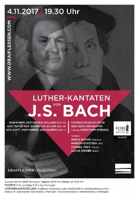 Bild: J. S. Bach: Luther-Kantaten, 4.11.17, 19.30 Uhr, Draiflessen Collection