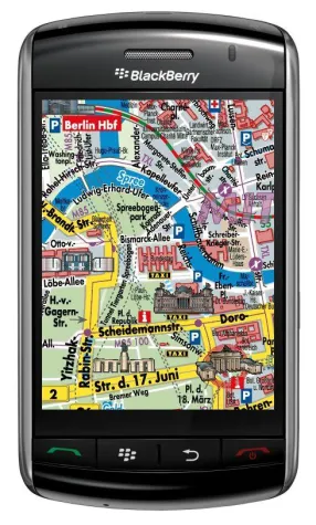 Stadtpläne für Blackberry Smartphones Bild: Stadtpläne für Blackberry Smartphones