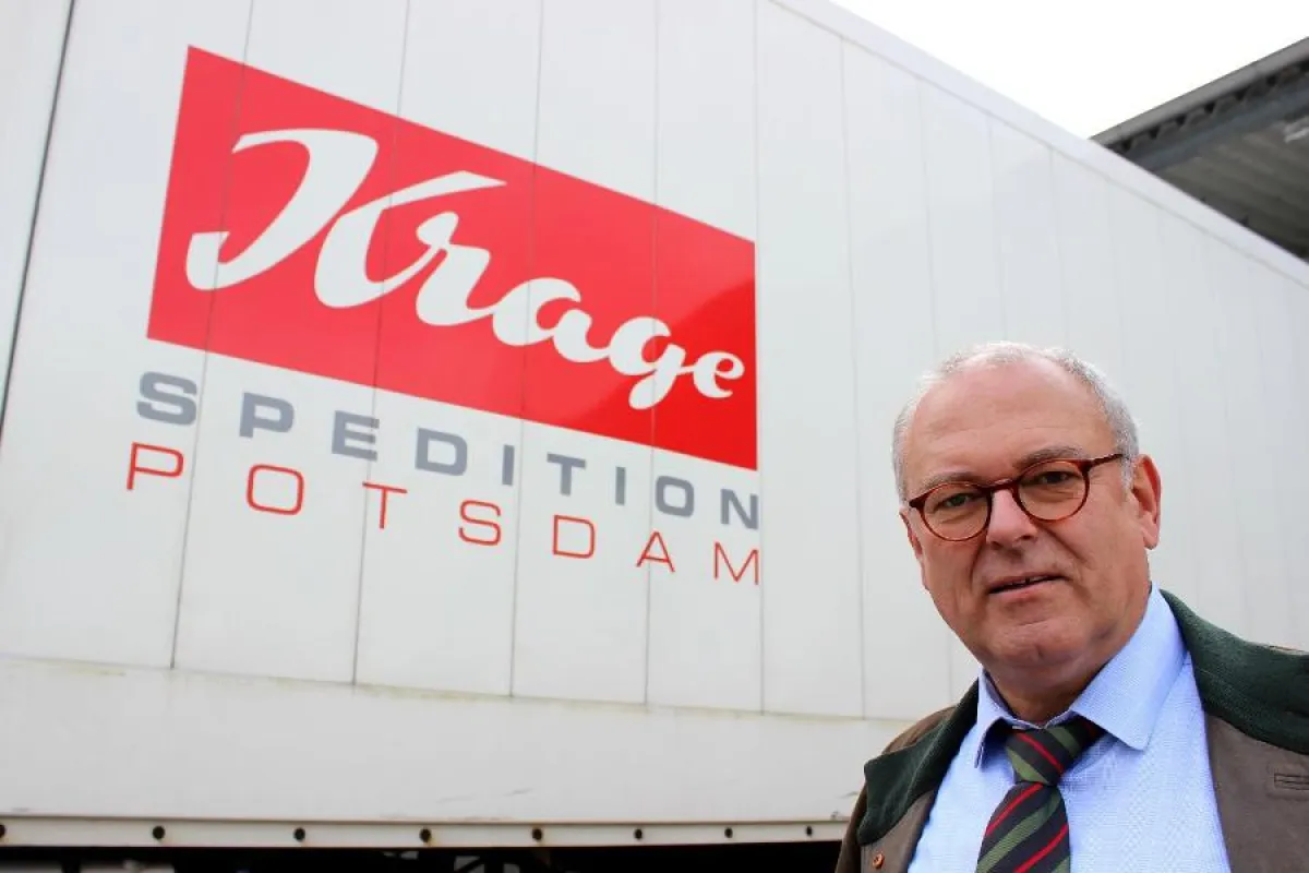 Ist vom Logistikstandort Potsdam überzeugt: Joachim Krage, geschäftsführender Gesellschafter