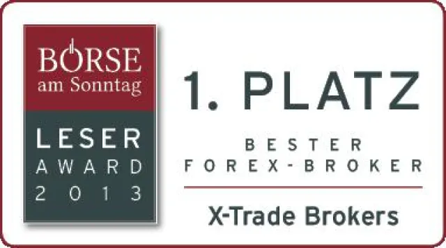 Bild: X-Trade Brokers wird zum besten Forex Broker 2013 gewählt.
