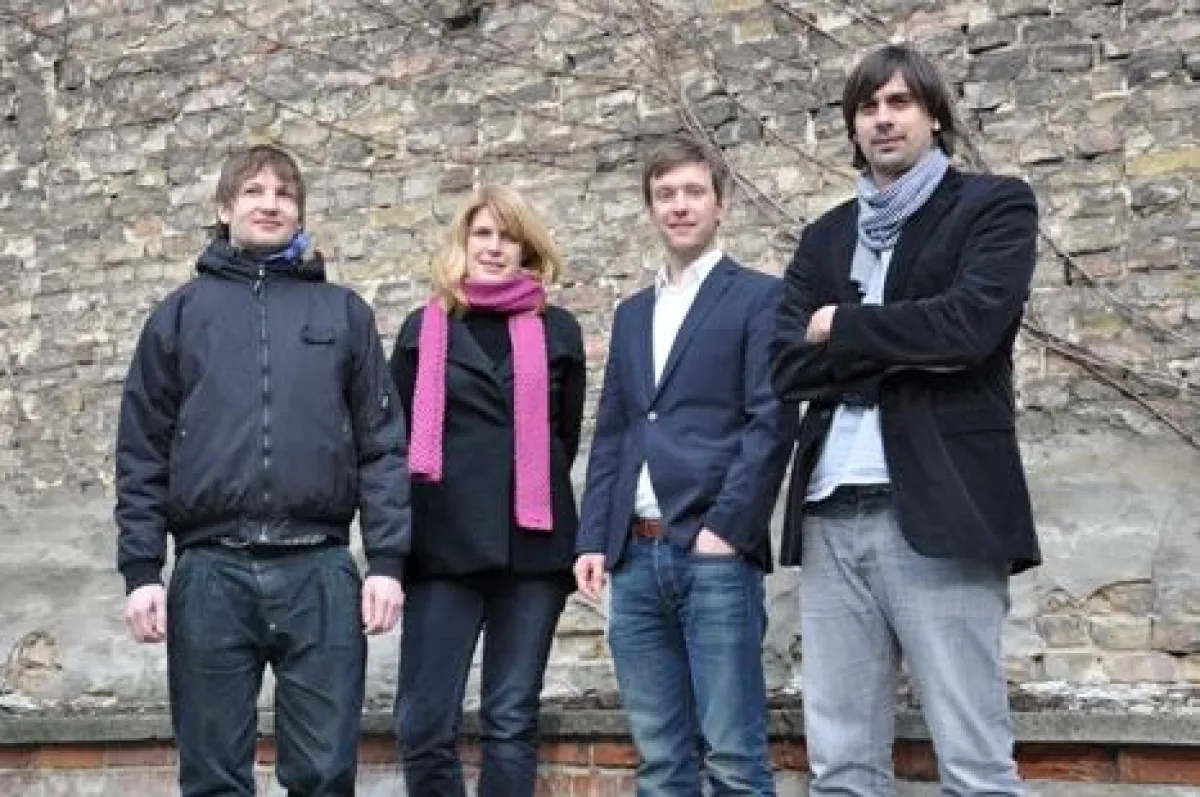 V.l.n.r.: Thomas Walter (Moccu), Nina Preuss, Björn Zaske (Moccu) und Michael Preuss.