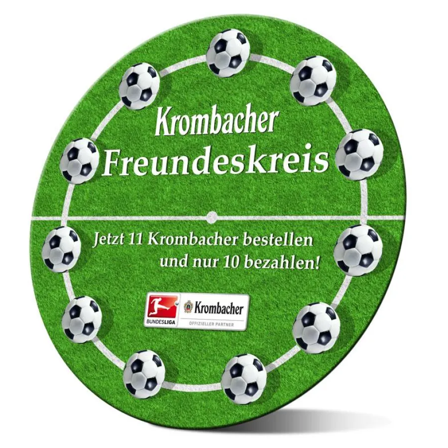 Krombacher Mega-Bierdeckel