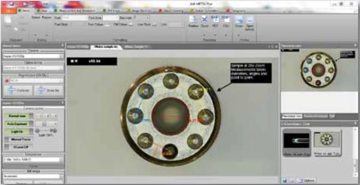Metex Plus Software für ASH Inspektionsmikroskope