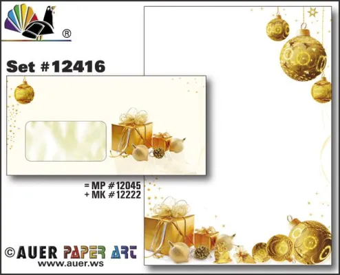 Bild: Weihnachtsbriefpapier und Weihnachtskarten vom Marktführer Auer