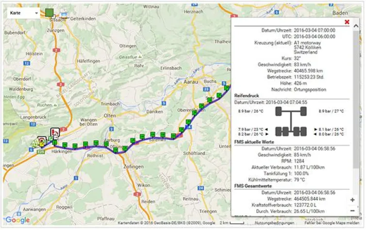 Continental verbindet sein Reifendruckkontrollsystem mit LOSTnFOUND-Telematik Bild: Continental verbindet sein Reifendruckkontrollsystem mit LOSTnFOUND-Telematik