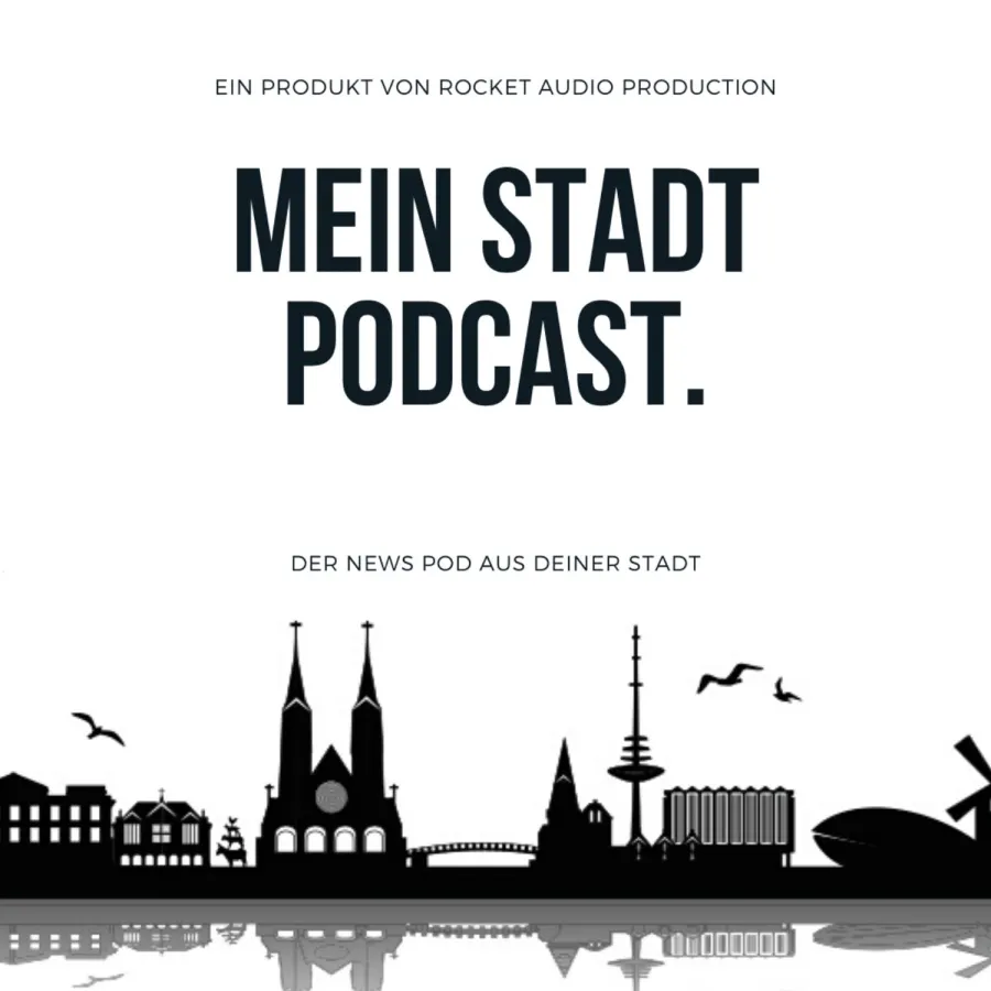 Beispiel-Logo für den Podcast einer Stadt.