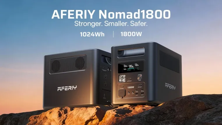 Bild: AFERIY stellt auf der CES die Next‑Generation Power Station Nomad1800 vor