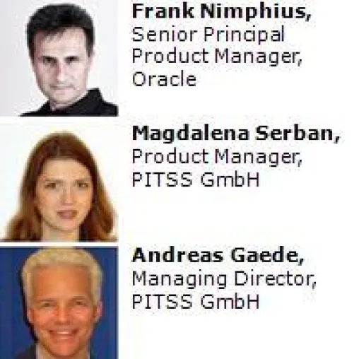 Webcast Forms Modernisierung 11g, ADF, APEX mit PITSS und Oracle's Frank Nimphius Bild: Webcast Forms Modernisierung 11g, ADF, APEX mit PITSS und Oracle's Frank Nimphius