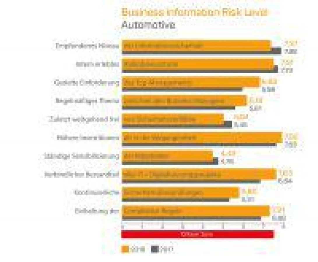Business Information Risk Level Automotive