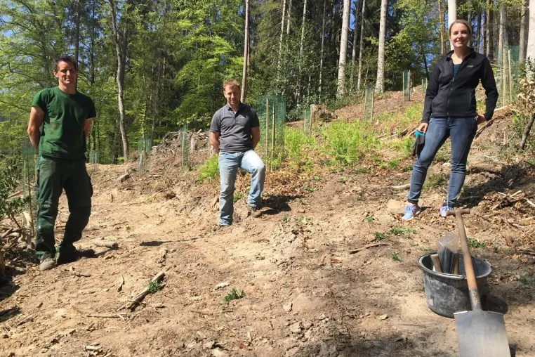 Bild: Klimaschutz beginnt hier. Mit mir! IT-HAUS GmbH pflanzt 70 neue Bäume im Rahmen eines eigenen Umweltprojektes