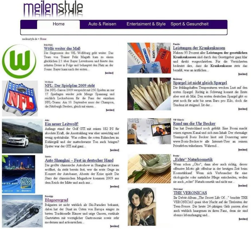 www.meilenstyle.de Das junge Online-Magazin