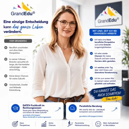 Eine Entscheidung, die alles verändert: Ramona Alexandra Bahne über ihren beruflichen Neustart bei GrandEdu Bild: Eine Entscheidung, die alles verändert: Ramona Alexandra Bahne über ihren beruflichen Neustart bei GrandEdu