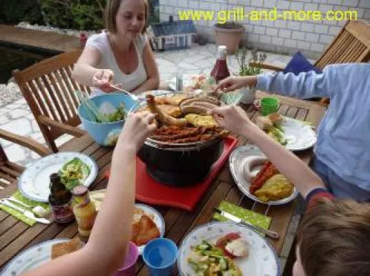 Grillen am Rheinufer Bild: Grillen am Rheinufer