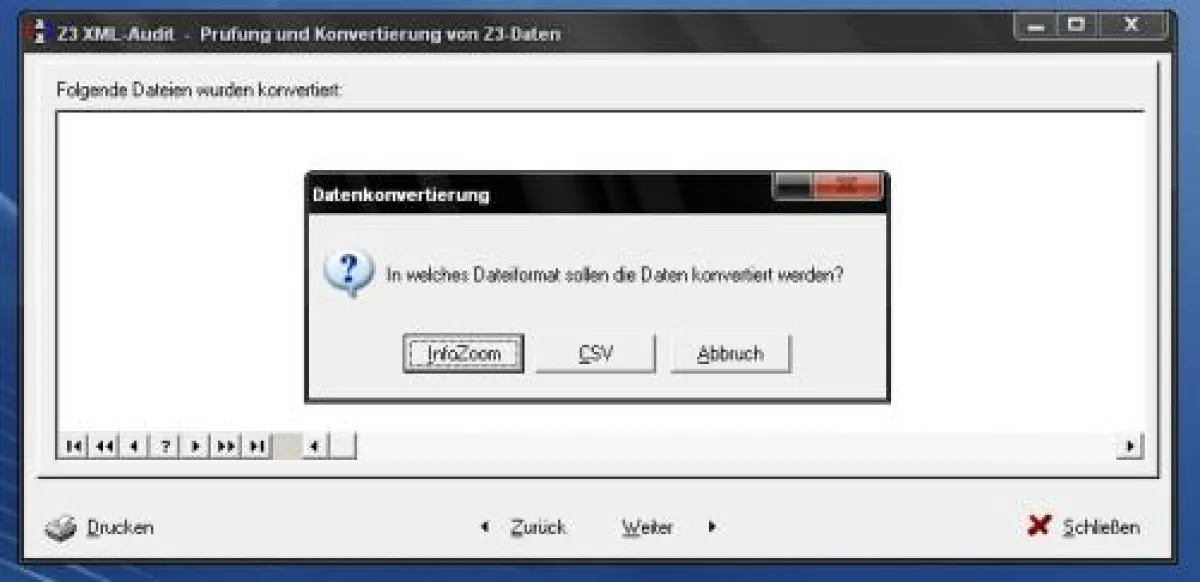 GDPdU-Export Konvertieren