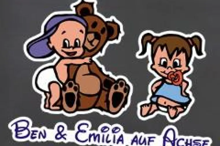 Bild: Individuelle Geschwister-Aufkleber mit Wunschmotiven von MY-BABY-SHOP.com
