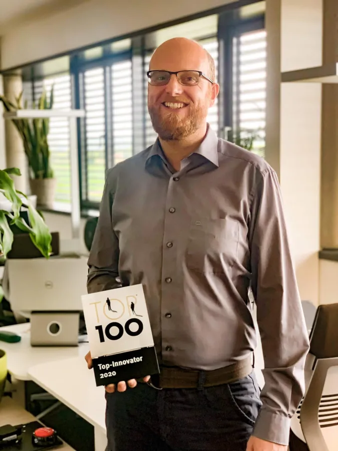 Max Stemplinger (Geschäftsführer) freut sich sehr über die Auszeichnung als Top-Innovator 2020
