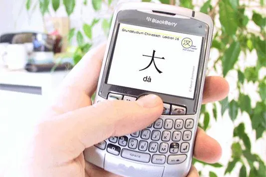 Bild: Vokabeln auf dem Handy lernen mit virtuellen Lernkarten