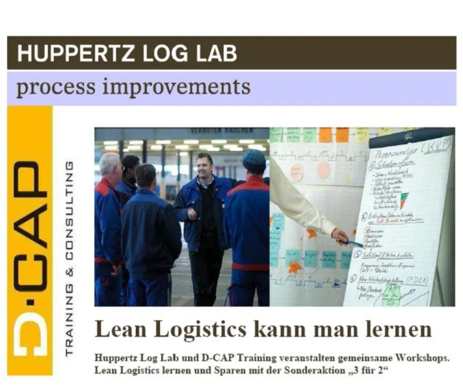 Direkte Umsetzung des Gelernten auf dem Shopfloor: Die Lean Logistics Workshops bei der Huppertz Group