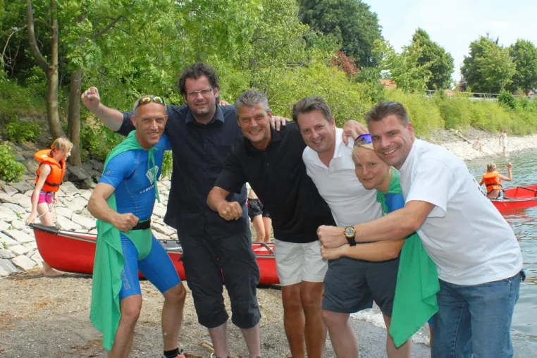 Bild: Jeder braucht den unbedingten Willen, das Ding zu Ende zu bringen - Norbert Dickel unterstützt den Lake Run
