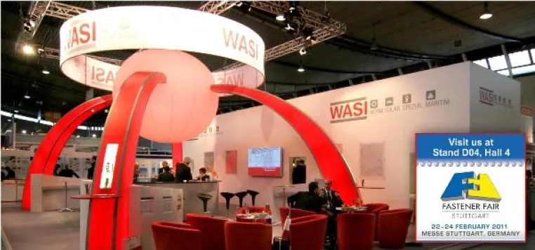 WASI auf der Fastener Fair 2011|Rostfreie Verbindungen und Services für ein effizientes Beschaffungsmanagement Bild: WASI auf der Fastener Fair 2011|Rostfreie Verbindungen und Services für ein effizientes Beschaffungsmanagement
