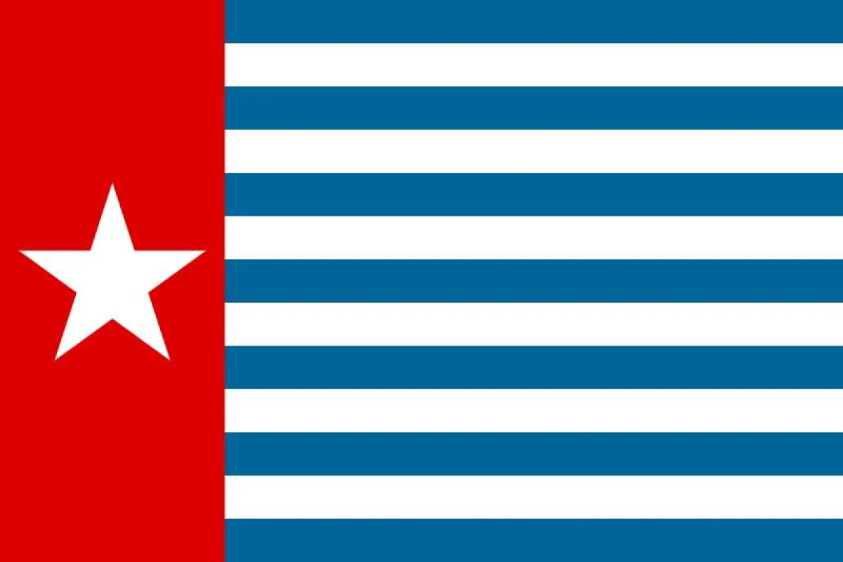 Verbotene West Papua Fahne