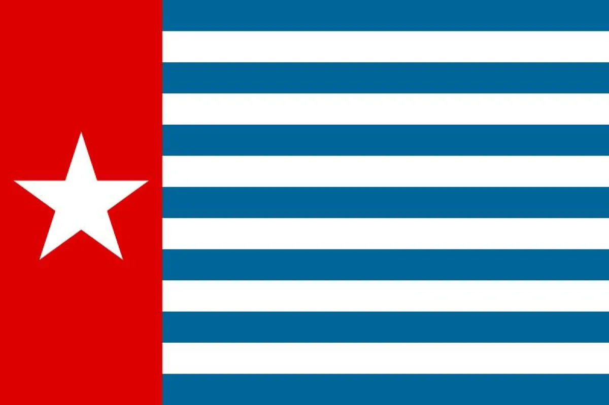 Verbotene West Papua Fahne